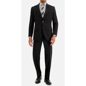 Nautica Men's 38W 29L Pants Black Two-Piece Suit Jacket 44R Polyester K1068